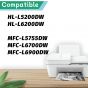 اسطوانة حبر نزيه لطابعة براذر، اسود - DR3405