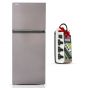 Toshiba No-Frost Refrigerator, 411 Liters, Inverter Motor, Satin Gray- GR-RT559WE-PMN(37) with iLock Power Strip, 3 Outlets, 2860W - White