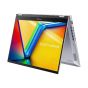 Asus Vivobook S14 Flip TP3402VA-EG009W Laptop, Intel Core i9-13900H, 512GB SSD, 16GB RAM, 14 Inch WUXGA IPS 60Hz Touch Display, Intel Iris Xe Graphics, Windows 11 - Cool Silver