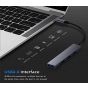 4 In 1 USB Hub, Black - Type-C to USB Hub