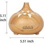 Electric Cool Mist Humidifier, 300ml - Light Wood