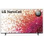 شاشة تلفزيون سمارت ال جي نانو سيل 50 بوصة LED، بدقة 4K UHD، بريسيفر داخلي - 50NANO75VPA