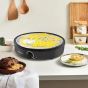 Sokany Pancake and Crepe Maker, 1000 Watt, Black- SK-BBQ-842