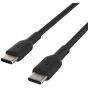 كابل فئة C إلى فئة C بيلكن للشحن، 1 متر، اسود - CAB004bt1MBK