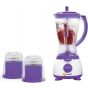 Hawaii Blender Set, 2 Liters, 400 Watt, White and Purple - HW-BL700