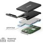 هارد SSD خارجي سامسونج، 1 تيرا، رمادي - MU-PC1T0T