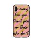 So Many Love You Printed Back Cover for Apple iPhone XS