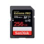 بطاقة ذاكرة SDXC سانديسك اكستريم برو، 256 جيجا، متعددة الألوان - SDSDXXY-256G-GN4IN