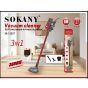 Sokany Bagless Upright Stick Vacuum Cleaner with Attachments, 3600 Watt, Grey and Red - SK-13027