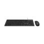 Hood Wired Keyboard and Mouse, Black - KM 330