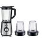 Kenwood Glass Countertop Blender with 2 Mills, 1000W, 2 Liters, Black - Blm45.720Ss