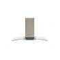 Ecomatic Built-In Decorative Hood with Chimney, 90 Cm, Silver - H9210KGTX