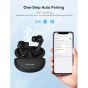 RAVPower Studio Earbuds, IPX5 Waterproof, Black - RP-BH1018