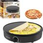 Sokany Pancake and Crepe Maker, 1000 Watt, Black- SK-BBQ-842