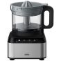 Braun PurEase 12 in 1 Food Processor, 800 Watt, Silver and Black - FP 3235 SI