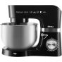 Mienta Platinum Plus Kitchen Machine, 5.5 Liters, 1300 Watt, Black - KM38232B with Artisan Granite Cookware Set, 7 Pieces - Black
