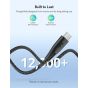 RAVPower USB-C Cable, 1.2 Meters, Black - RP-CB1029 