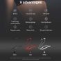 Lenovo In-Ear Wireless Earphone With Microphone, Black - HE05X