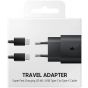 Super Fast Charger 25W EP-TA800 2 Pin 5V-3A Or 9V-2.77A Or 5.9V-3A Or 11V-2.25A With cable Type-C To Type-C 5A - Black