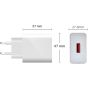 Wall Charger, 67 Watt, with Type-C USB Cable, White-  MDY-K50-EF