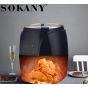 Sokany Air Fryer, 5 Liters, 1500W, Black - sk-3011
