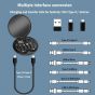 محول USB يسيملا، 29 سم، اسود - HLH-1218