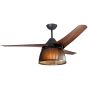 Prifix Jumbo Lighting Ceiling Fan with Remote Control, 56 Inch, Brown - ‎CFJ-563