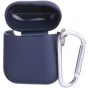 Silicone AirPods Case with Hanger - Blue