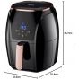 Sokany Air Fryer, 5 Liters, 1500W, Black - sk-3011