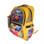 Gharibo Bags School Backpack With Pencil Case For Boys, Cars Pattern - Yellow