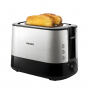 Philips Viva Collection Toaster, 2 Slices, 1000 Watt, Black and Silver - Hd2637-91