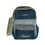 Gharibo Bags School Backpack With Pencil Case For Boys, Stripes Pattern - Navy and Grey