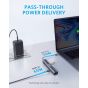 موزع USB فئة C انكر باور اكسباند دايركت، 6 منافذ، رمادي غامق - ‎A83650A1