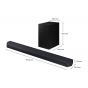 Samsung Q-Series Soundbar 3.1.2 Channel with Subwoofer, Black - HW-Q600C