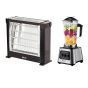 Akai Electric Heater, 4 Candles, 2200 Watts, Black - Ak-2970, With Sokany Electric Blender, 2.5 Liters, 6000 Watt, Black and Silver - SK-999