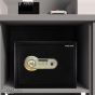 Safety Tech Biometric Fingerprint Safe Box, 30 Liters, Black and Gold - GN30 SFT3