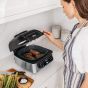 Ninja Digital Air Fryer, 4 Quarts, 1760 Watt, Black and Silver - AG301