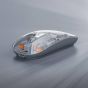 Recci Space Capsule Series Multimode Wireless Mouse, Transparent and Grey - RCS-M01