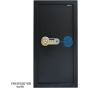 Safety Tech Super Jumbo Biometric Fingerprint Safe Box, 100 Liters, Black and Gold - GN100 SFT