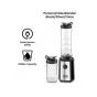BLACK+DECKER Portable Blender, 300ml, 500Ml, 300 Watt, Black and Silver - SBX300-B5