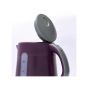 Home Electric Kettle, 1.7 Liters, 1850 Watt - Purple