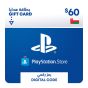 PlayStation PSN Card, 60 USD - Oman Store (Physical Card)