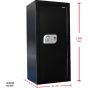 Safety Tech Biometric Fingerprint Safe Box, Black - GN 100 FSA