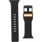 UAG - Urban Armor Gear CIVILIAN Silicone Watch Strap for Apple Watch 42mm and 44mm - Black/Orange