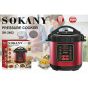 Sokany Multi Function Pressure Cooker, 5 Liters, 1000Watt, Red - SK-2402