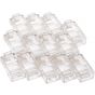 مجموعة من 100 قطعة من وصلات كابلات الشبكة ،شفاف-Rj45 Cat5/5e