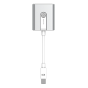 iKlips Mini Display Port To VGA Adapter, Silver - M1 Adapter