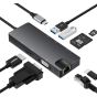 موزع USB فئة C 8 في 1 - اسود