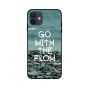 جراب ظهر زوت TPU بطبعة عبارة Go With The Flow لايفون 12