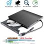 مشغل DVD خارجي 3D بلو راي 2 في 1 بمنفذ USB فئة C لاجهزة اتش بي - اسود